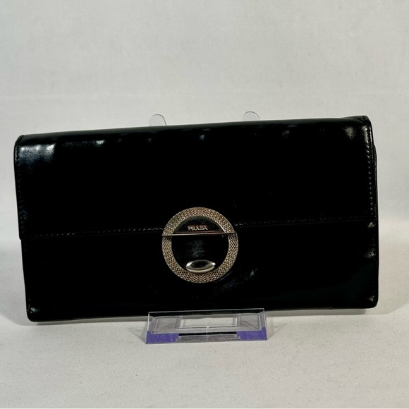 PRADA‎  black patent leather buttery soft Great used condition - Picture 1 of 10